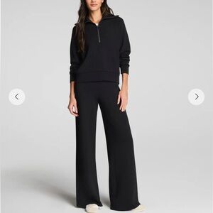 Like new! SPANX AirEssentials Wide Leg Pant Black size XL